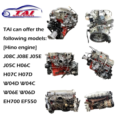 J05C J08C J08CT J08E J08ET Gebruikte Japanse motoren Turbomotor voor Hino truck