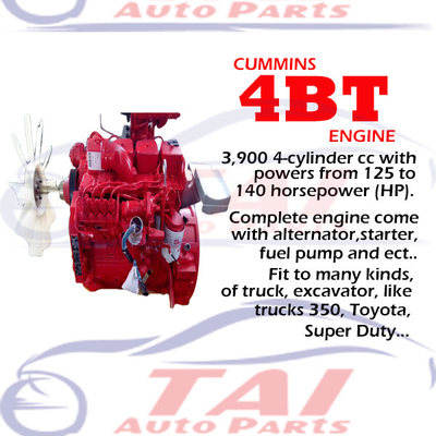 4BT 3.9L Complete Truck Engine voor Cummins Truck Engineering Machinery