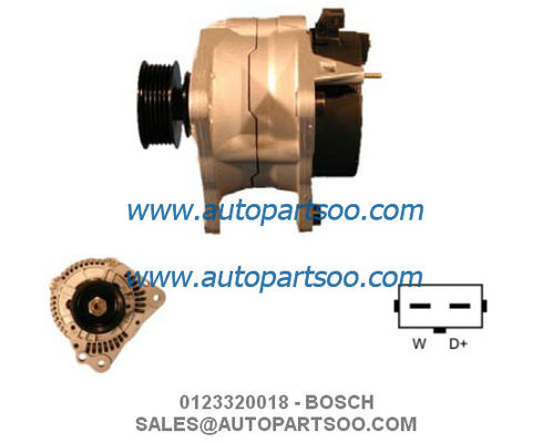 Goede prijs 0123320018 0986040330 - BOSCH Dynamo 12V 90A Alternadores online