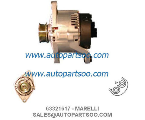 Goede prijs 63321361 63321617 - MARELLI Dynamo 12V 75A Dynamo's online