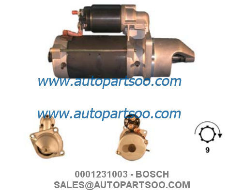 Goede prijs 0001231003 0986017990 - BOSCH Startmotor 24V 4KW 9T MOTORES DE ARRANQUE online