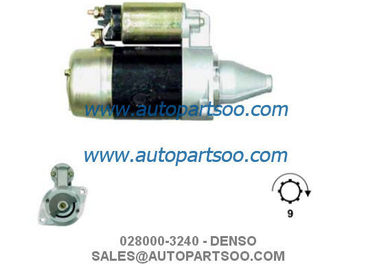 Goede prijs 028000-3240 028000-4090 - DENSO Startmotor 12V 0,8KW 9T MOTORES DE ARRANQUE online