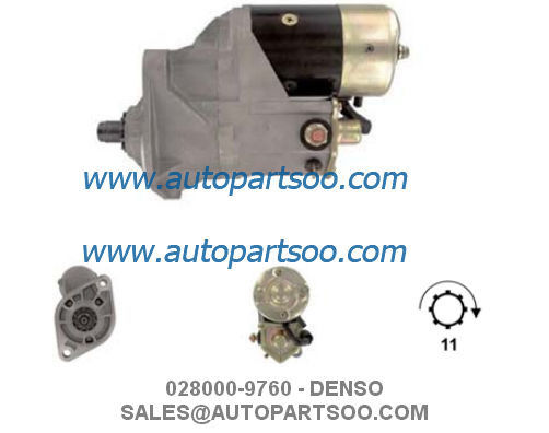 Goede prijs 028000-9760 28100-1542 - DENSO Startmotor 24V 4,5KW 11T MOTORES DE ARRANQUE online