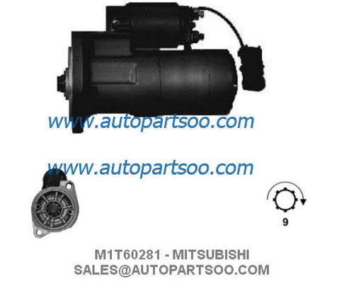Goede prijs M1T60281 M1T60285 - MITSUBISHI Startmotor 12V 1,2KW 9T MOTORES DE ARRANQUE online