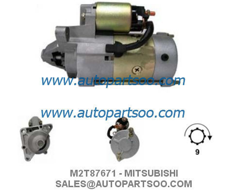 Goede prijs M2T87671 0986020091 - MITSUBISHI Startmotor 12V 2.2KW 9T MOTORES DE ARRANQUE online
