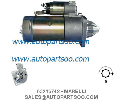 Goede prijs 63216748 MT67DB - MARELLI Startmotor 24V 4KW 9T MOTORES DE ARRANQUE online